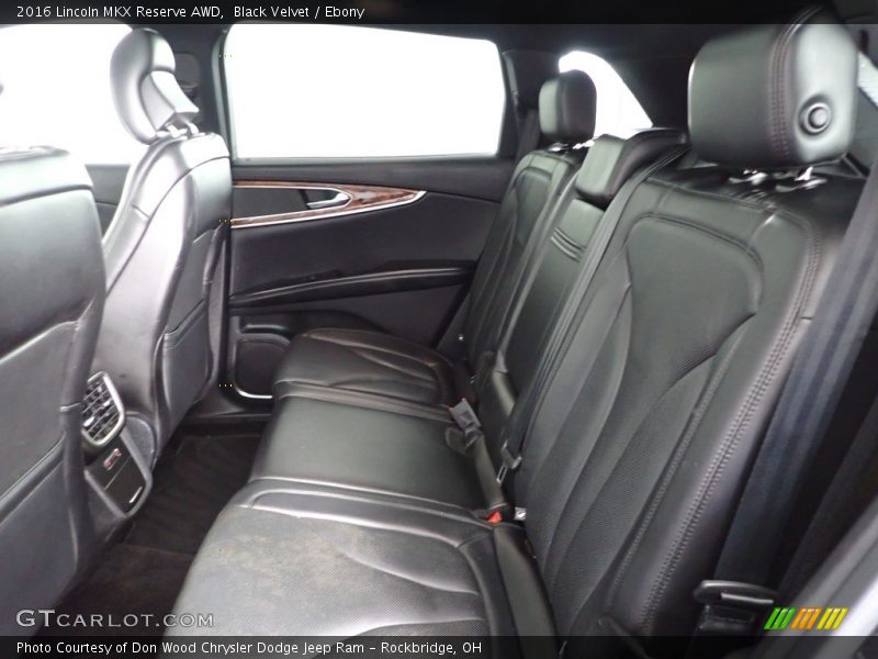 Rear Seat of 2016 MKX Reserve AWD