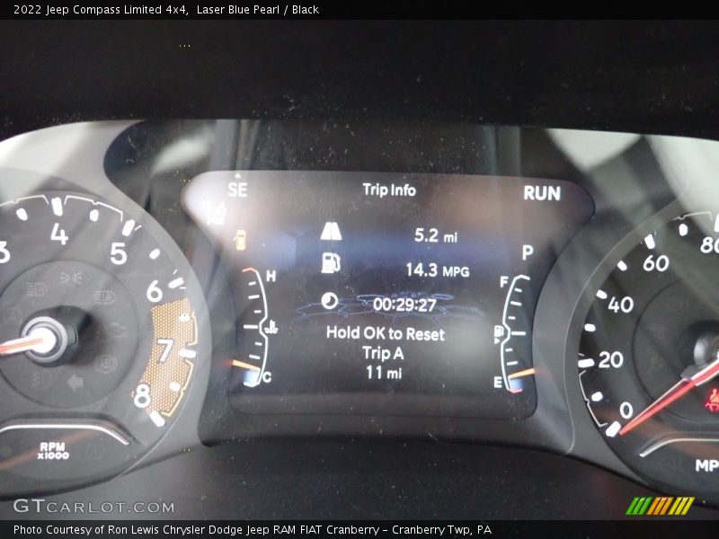 Laser Blue Pearl / Black 2022 Jeep Compass Limited 4x4