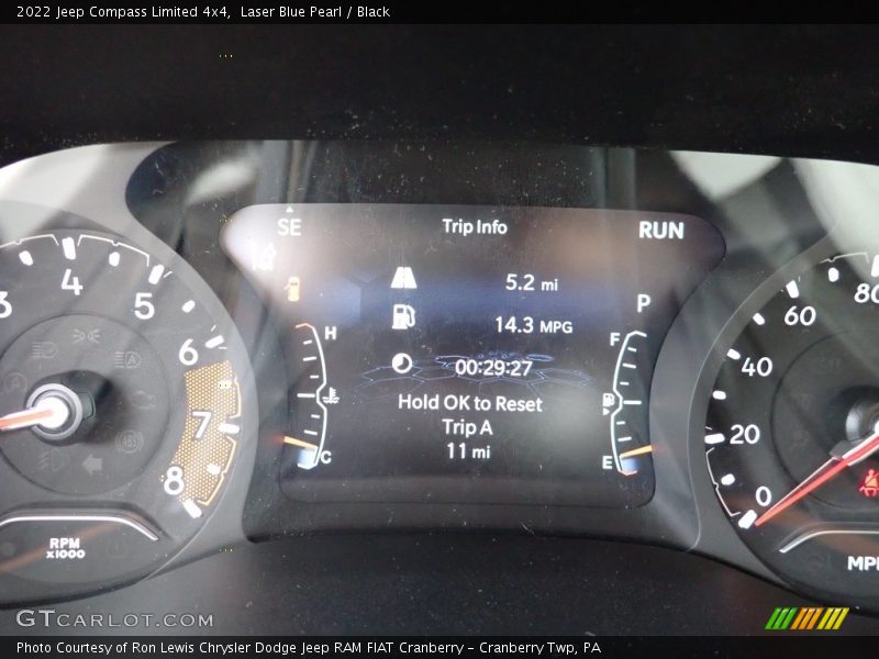 Laser Blue Pearl / Black 2022 Jeep Compass Limited 4x4