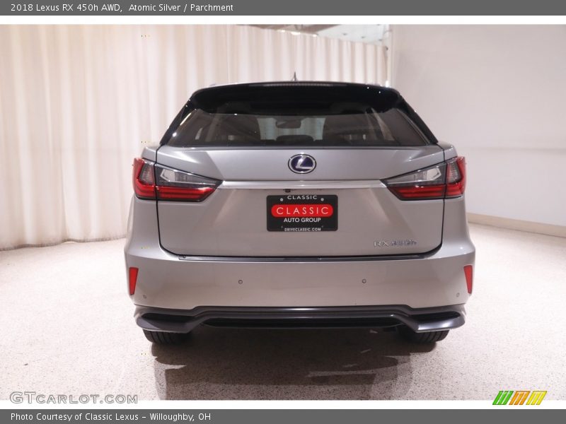 Atomic Silver / Parchment 2018 Lexus RX 450h AWD
