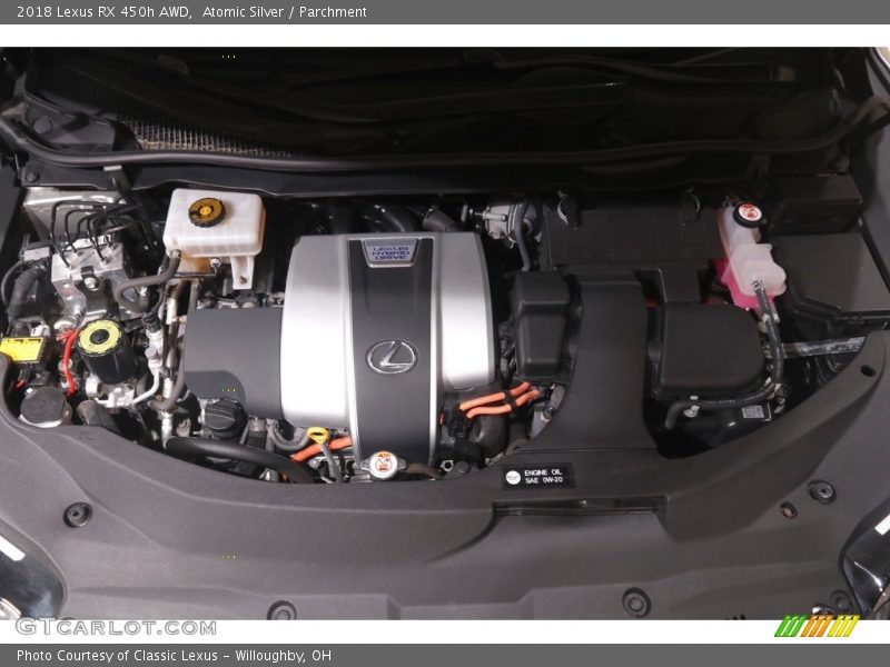 Atomic Silver / Parchment 2018 Lexus RX 450h AWD