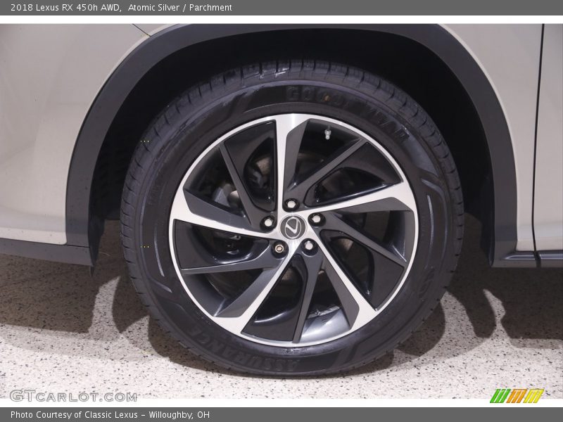Atomic Silver / Parchment 2018 Lexus RX 450h AWD