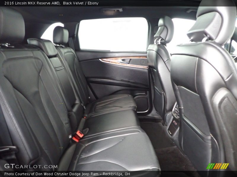 Rear Seat of 2016 MKX Reserve AWD