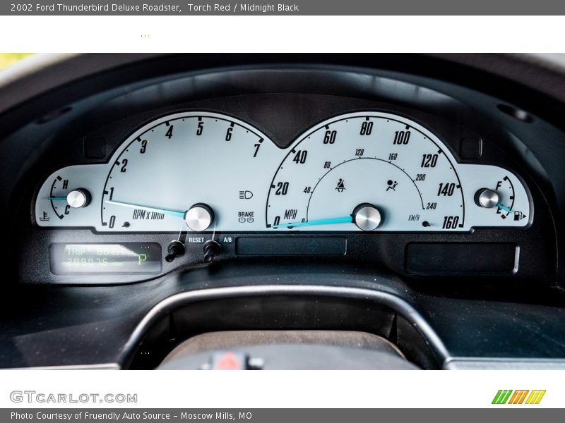 Torch Red / Midnight Black 2002 Ford Thunderbird Deluxe Roadster
