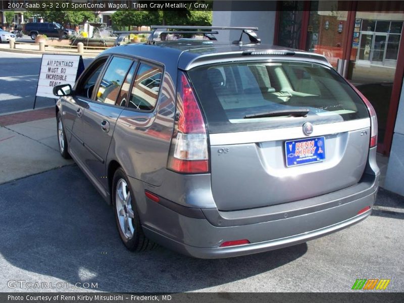 Titan Gray Metallic / Gray 2007 Saab 9-3 2.0T SportCombi Wagon