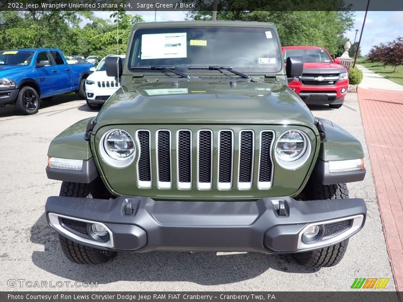 Sarge Green / Black 2022 Jeep Wrangler Unlimited Sahara 4x4