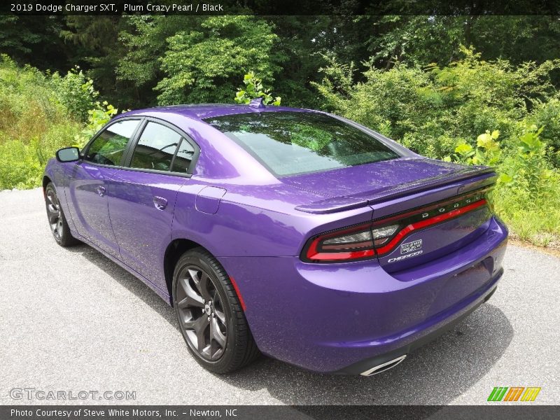Plum Crazy Pearl / Black 2019 Dodge Charger SXT