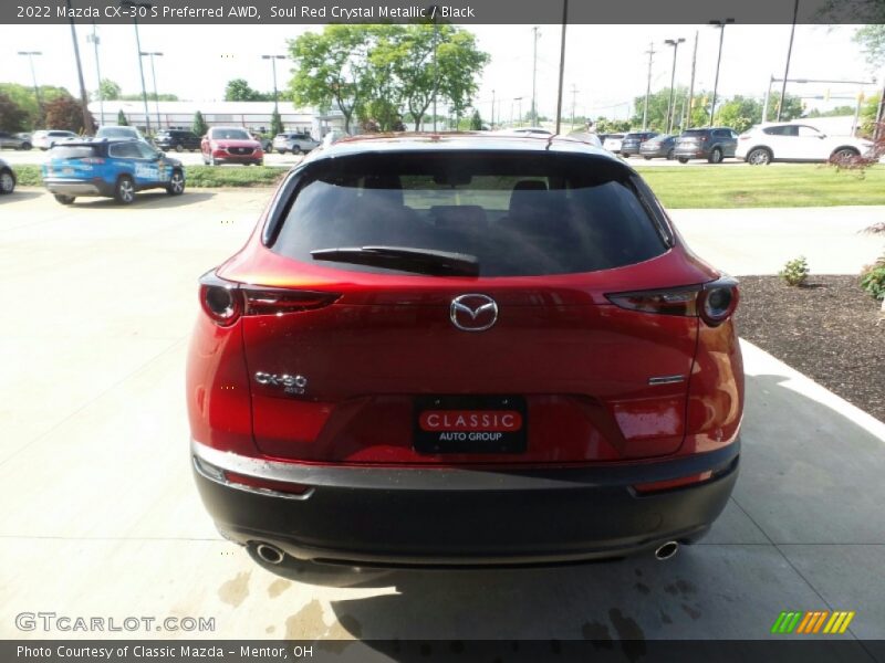 Soul Red Crystal Metallic / Black 2022 Mazda CX-30 S Preferred AWD
