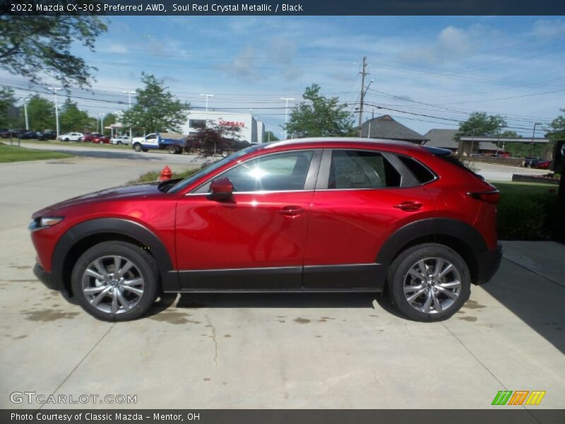 Soul Red Crystal Metallic / Black 2022 Mazda CX-30 S Preferred AWD