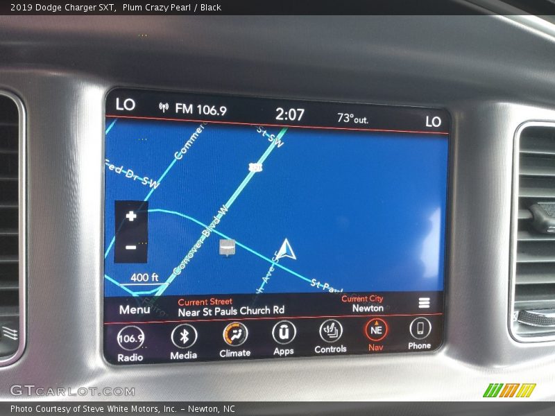 Navigation of 2019 Charger SXT