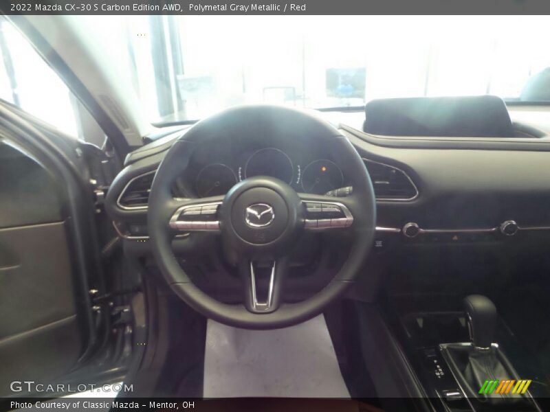 Polymetal Gray Metallic / Red 2022 Mazda CX-30 S Carbon Edition AWD