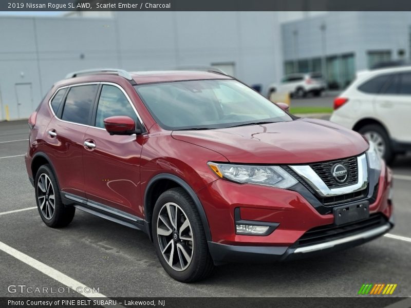 Scarlet Ember / Charcoal 2019 Nissan Rogue SL AWD