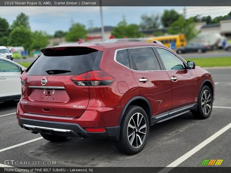 Scarlet Ember / Charcoal 2019 Nissan Rogue SL AWD