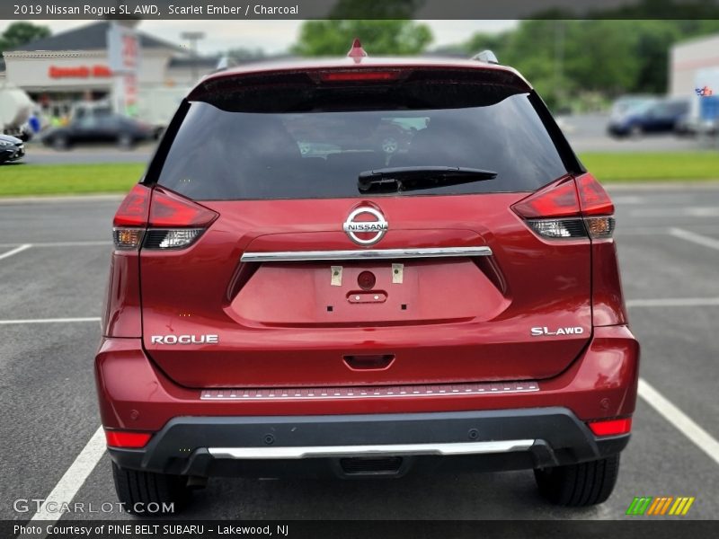 Scarlet Ember / Charcoal 2019 Nissan Rogue SL AWD