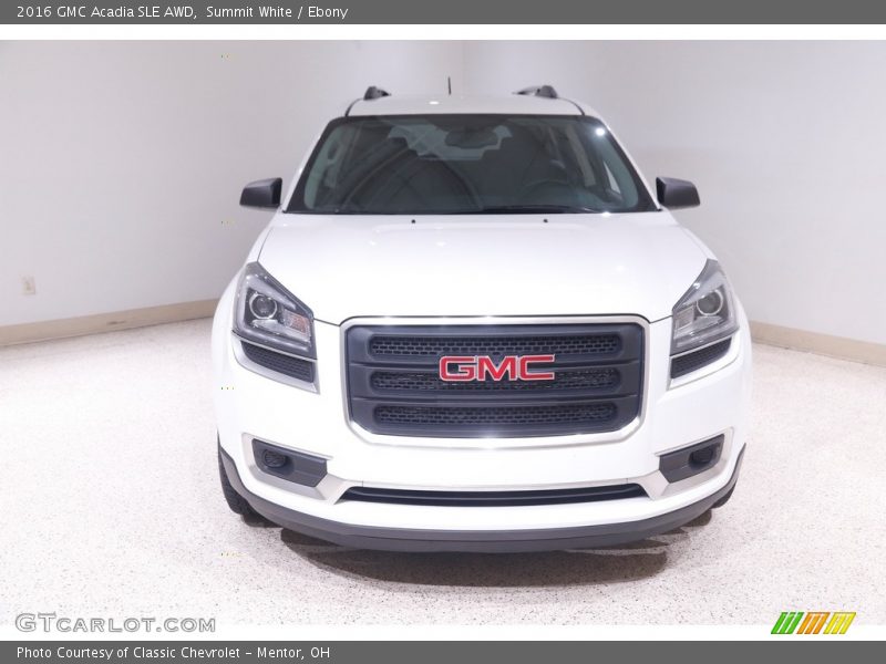Summit White / Ebony 2016 GMC Acadia SLE AWD