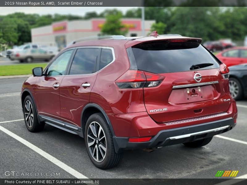 Scarlet Ember / Charcoal 2019 Nissan Rogue SL AWD