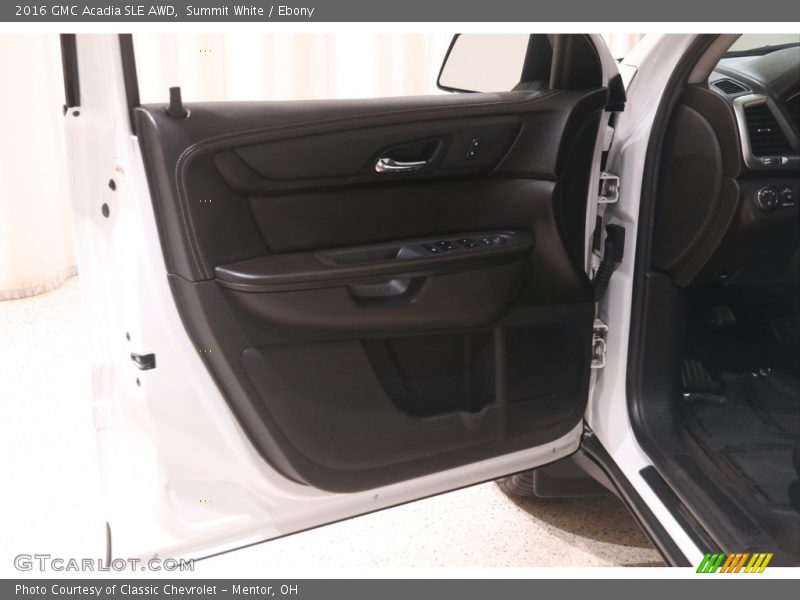 Summit White / Ebony 2016 GMC Acadia SLE AWD