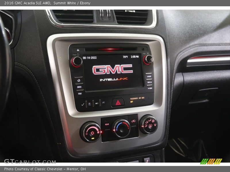 Summit White / Ebony 2016 GMC Acadia SLE AWD