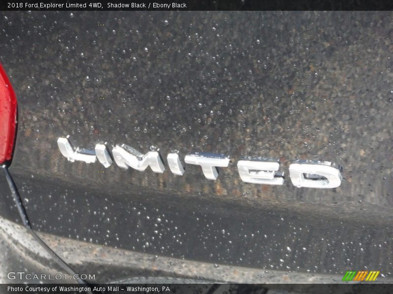 Shadow Black / Ebony Black 2018 Ford Explorer Limited 4WD