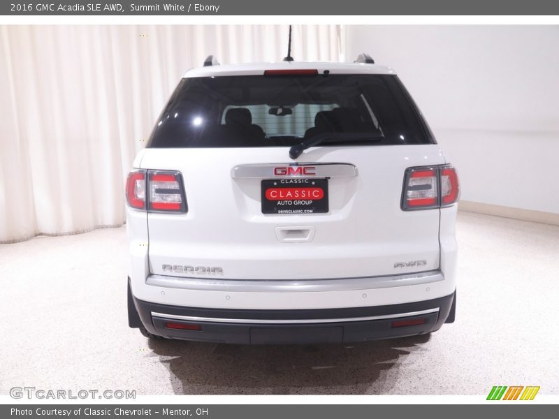Summit White / Ebony 2016 GMC Acadia SLE AWD
