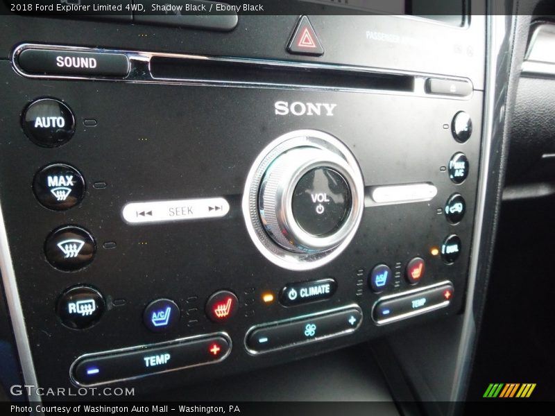 Shadow Black / Ebony Black 2018 Ford Explorer Limited 4WD