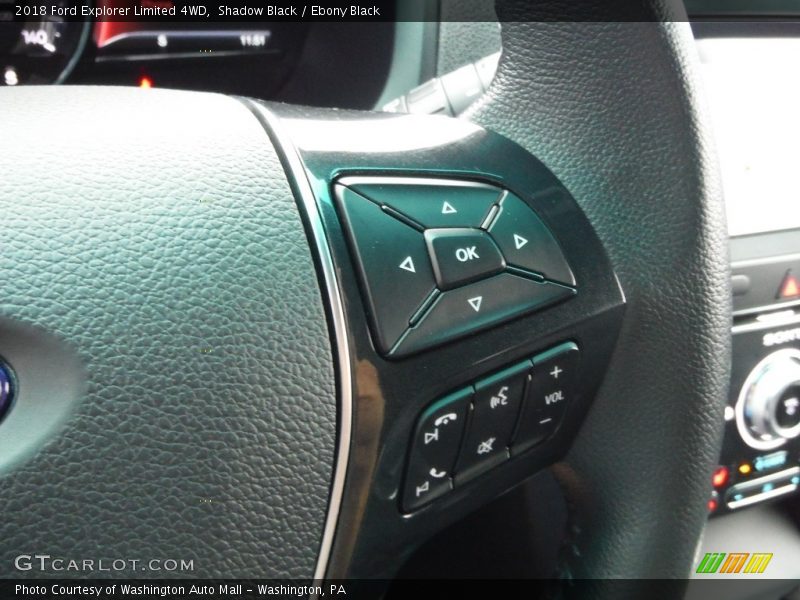 Shadow Black / Ebony Black 2018 Ford Explorer Limited 4WD