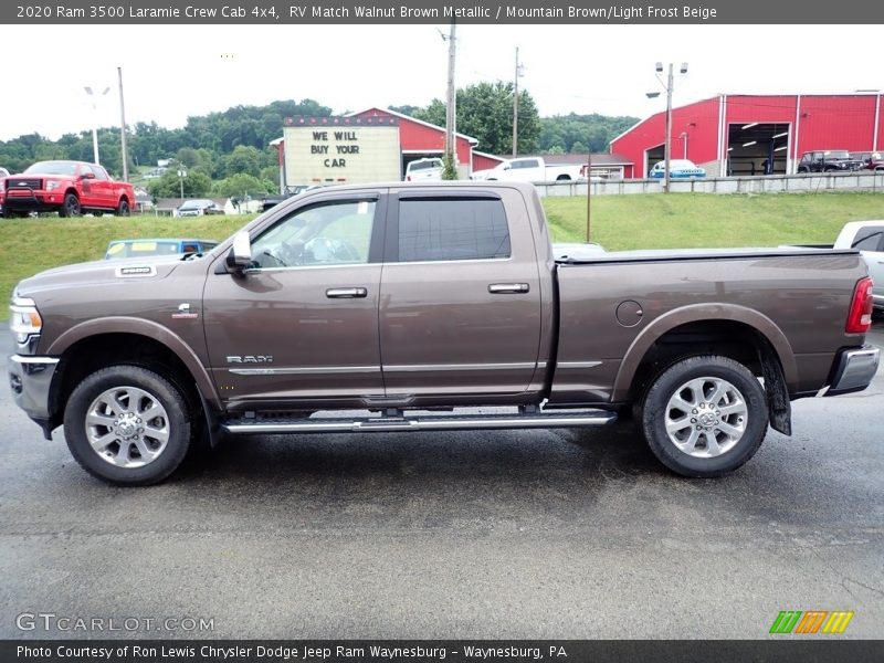  2020 3500 Laramie Crew Cab 4x4 RV Match Walnut Brown Metallic