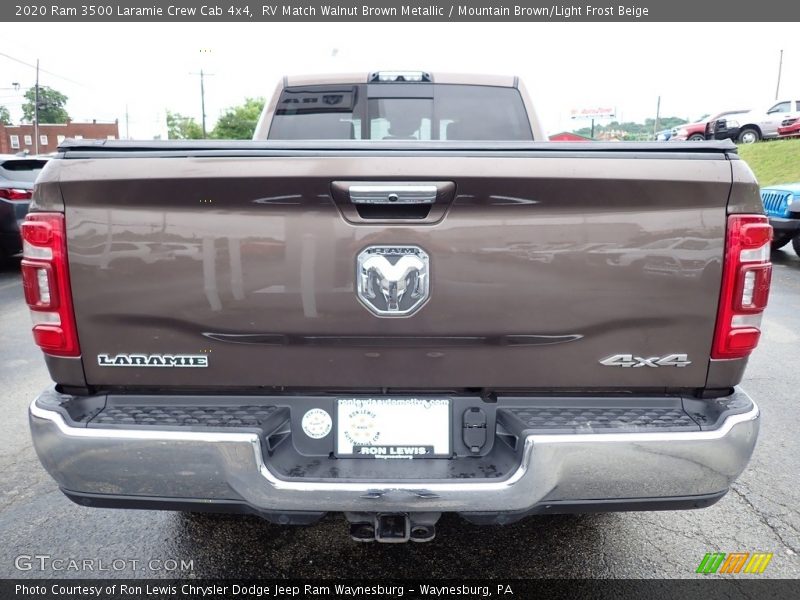 RV Match Walnut Brown Metallic / Mountain Brown/Light Frost Beige 2020 Ram 3500 Laramie Crew Cab 4x4