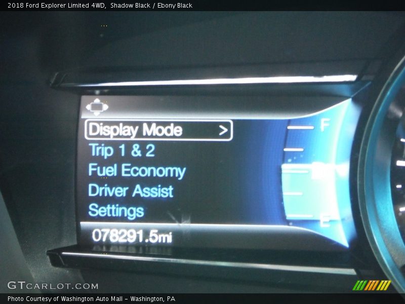 Shadow Black / Ebony Black 2018 Ford Explorer Limited 4WD