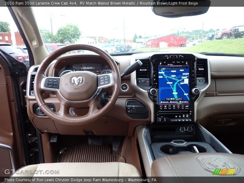 RV Match Walnut Brown Metallic / Mountain Brown/Light Frost Beige 2020 Ram 3500 Laramie Crew Cab 4x4