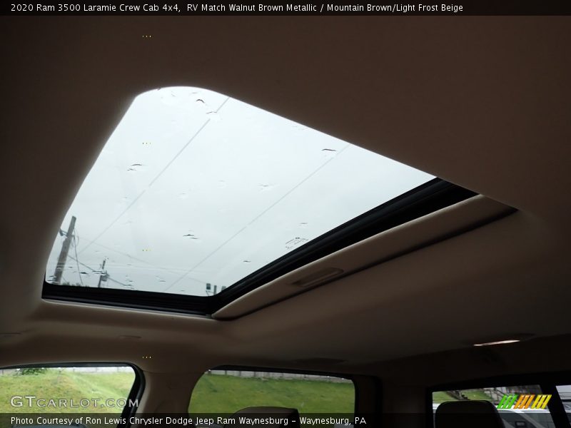 RV Match Walnut Brown Metallic / Mountain Brown/Light Frost Beige 2020 Ram 3500 Laramie Crew Cab 4x4