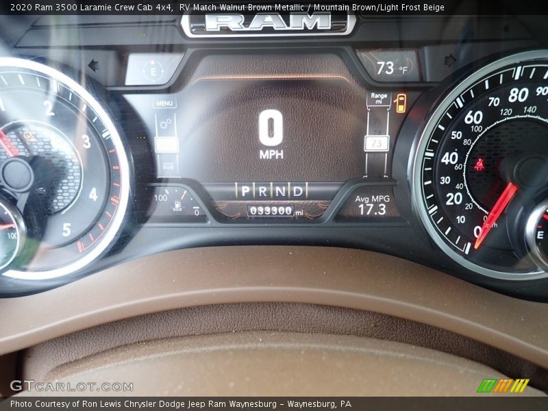 RV Match Walnut Brown Metallic / Mountain Brown/Light Frost Beige 2020 Ram 3500 Laramie Crew Cab 4x4