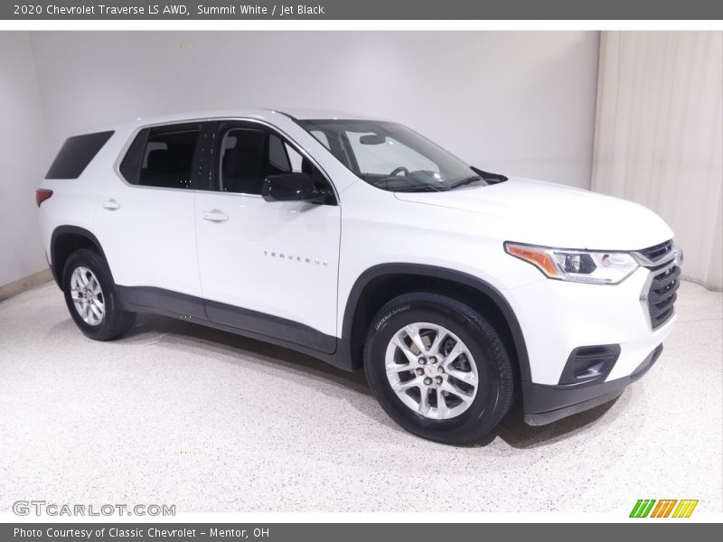Summit White / Jet Black 2020 Chevrolet Traverse LS AWD