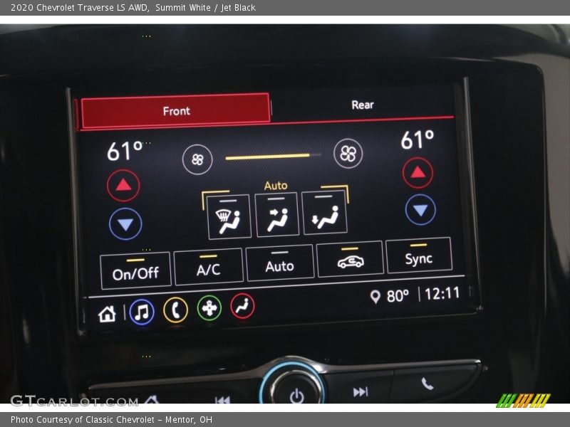 Summit White / Jet Black 2020 Chevrolet Traverse LS AWD