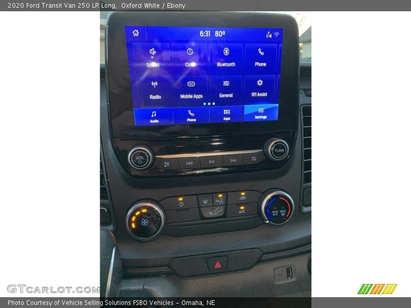 Oxford White / Ebony 2020 Ford Transit Van 250 LR Long