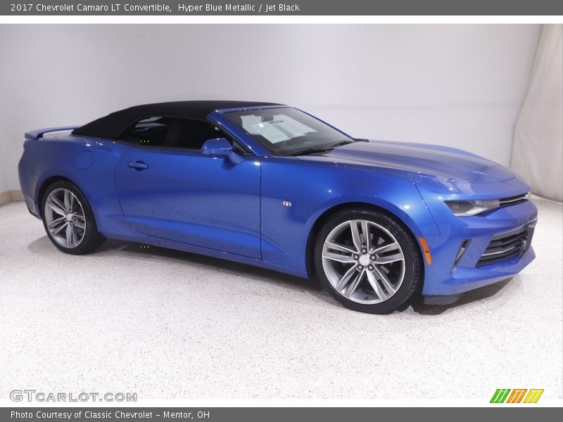 Hyper Blue Metallic / Jet Black 2017 Chevrolet Camaro LT Convertible