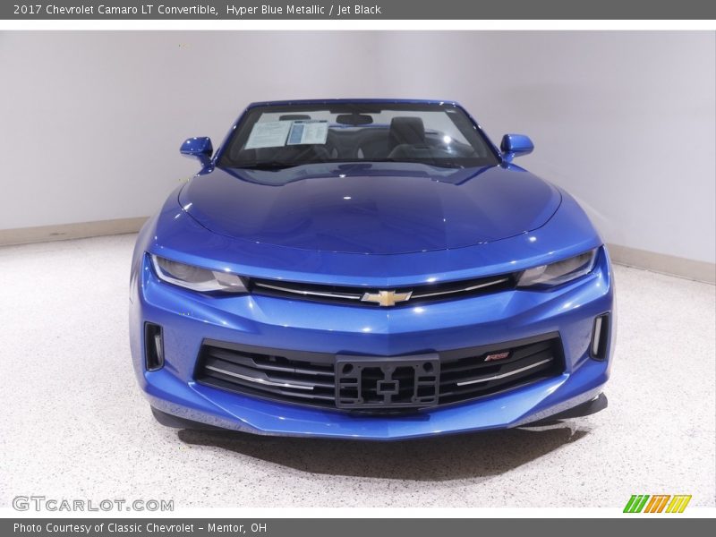 Hyper Blue Metallic / Jet Black 2017 Chevrolet Camaro LT Convertible