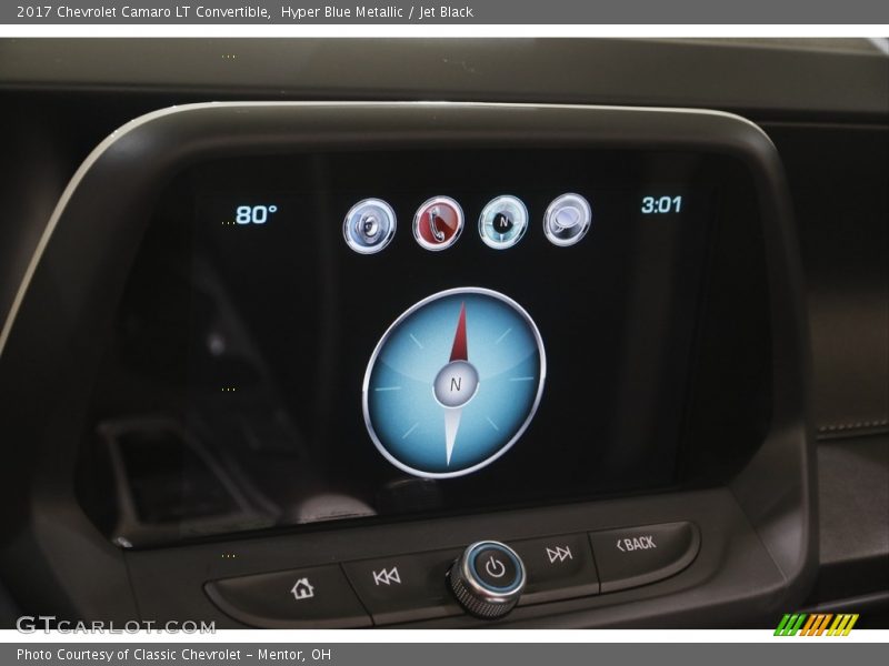 Hyper Blue Metallic / Jet Black 2017 Chevrolet Camaro LT Convertible