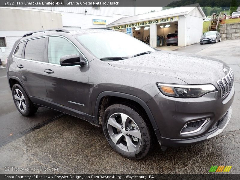 Granite Crystal Metallic / Black 2022 Jeep Cherokee Limited 4x4