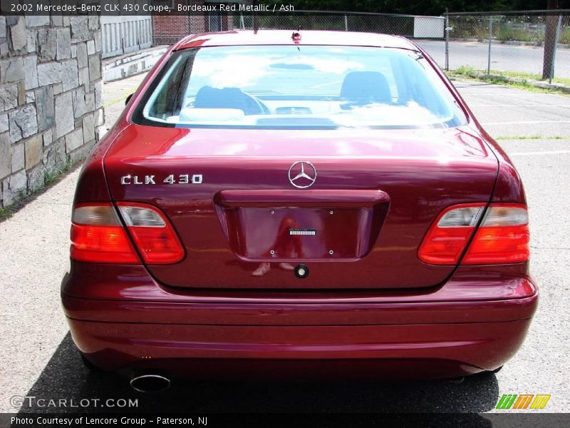 Bordeaux Red Metallic / Ash 2002 Mercedes-Benz CLK 430 Coupe