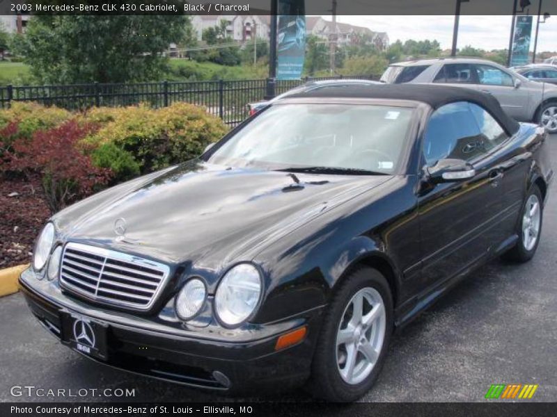 Black / Charcoal 2003 Mercedes-Benz CLK 430 Cabriolet