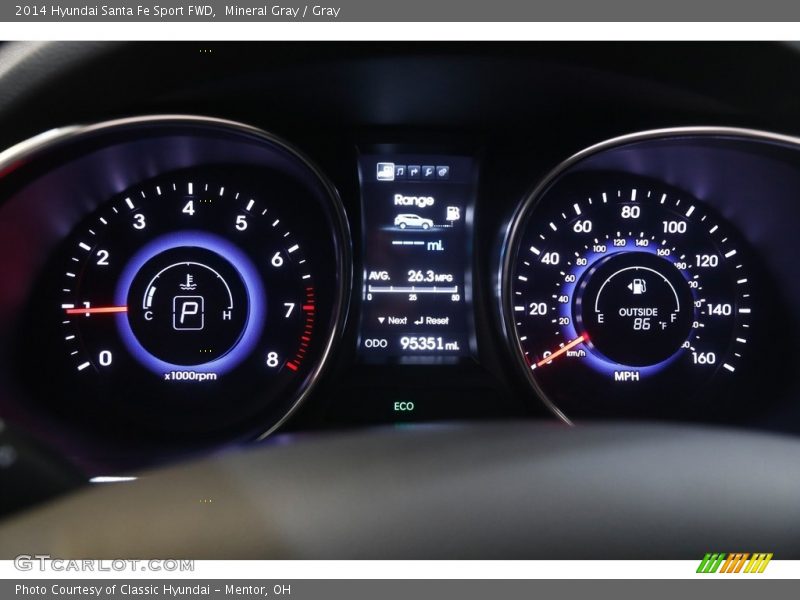 Mineral Gray / Gray 2014 Hyundai Santa Fe Sport FWD