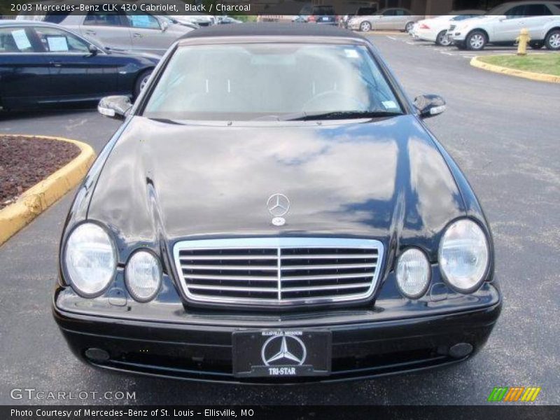 Black / Charcoal 2003 Mercedes-Benz CLK 430 Cabriolet
