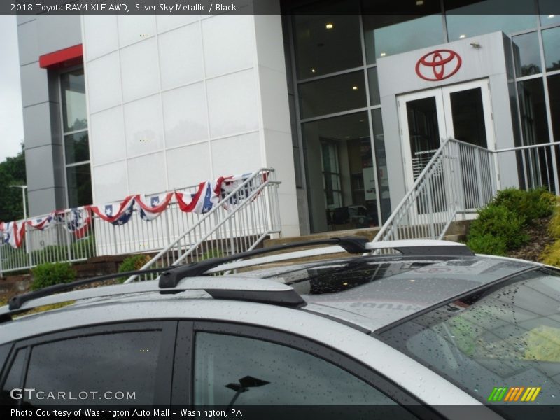 Silver Sky Metallic / Black 2018 Toyota RAV4 XLE AWD