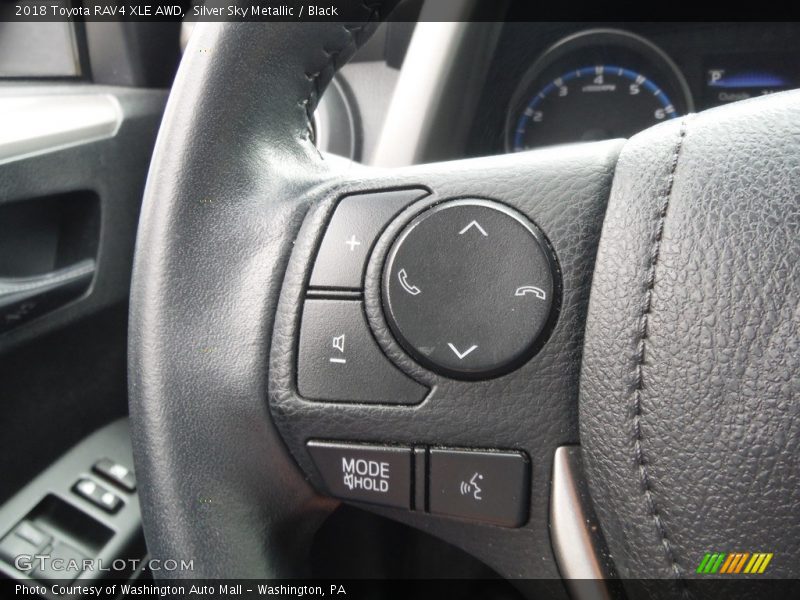 Silver Sky Metallic / Black 2018 Toyota RAV4 XLE AWD