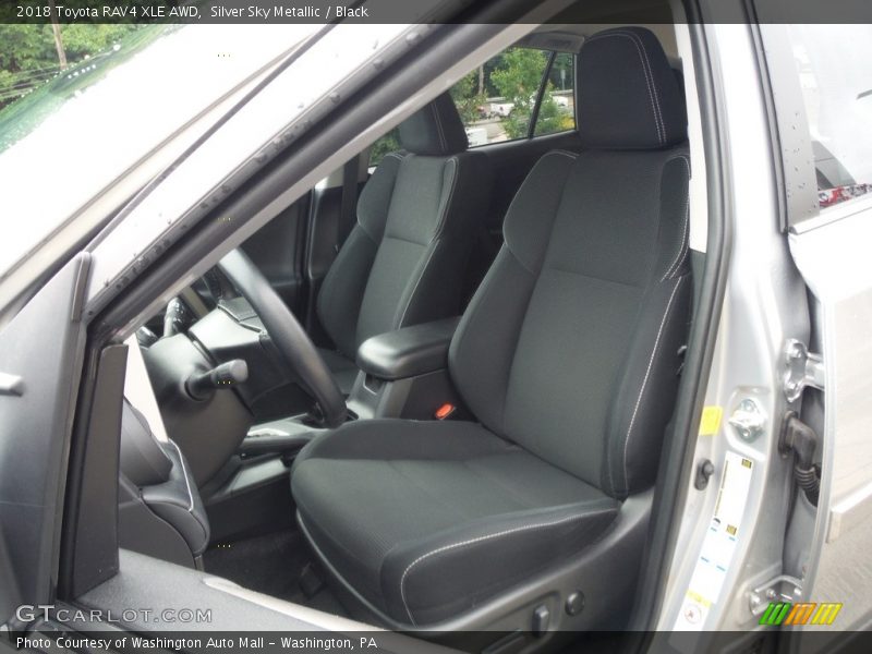 Silver Sky Metallic / Black 2018 Toyota RAV4 XLE AWD