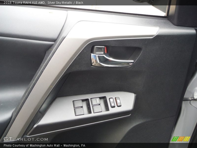 Silver Sky Metallic / Black 2018 Toyota RAV4 XLE AWD