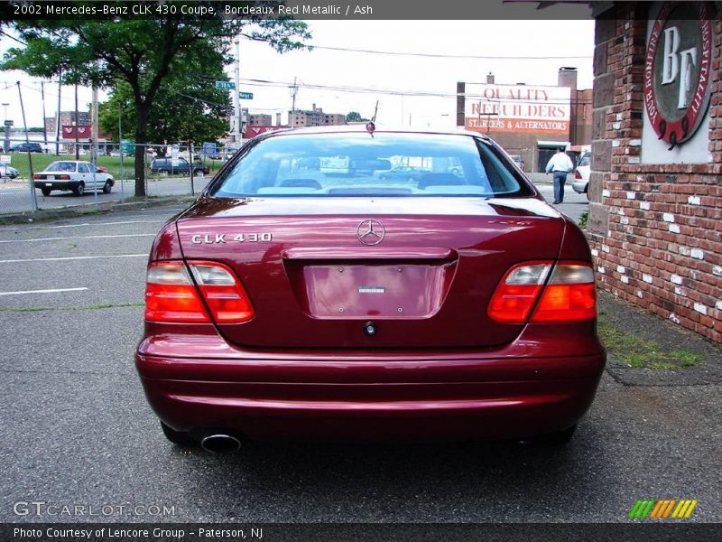 Bordeaux Red Metallic / Ash 2002 Mercedes-Benz CLK 430 Coupe