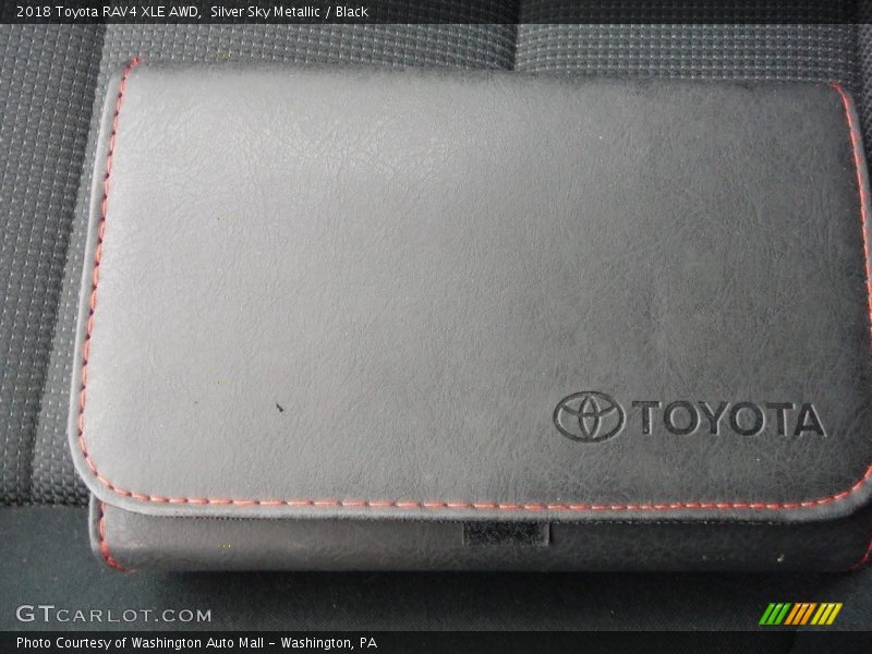 Silver Sky Metallic / Black 2018 Toyota RAV4 XLE AWD