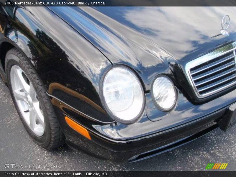 Black / Charcoal 2003 Mercedes-Benz CLK 430 Cabriolet